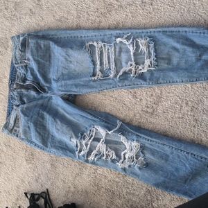 Fashion Nova distressed jeans